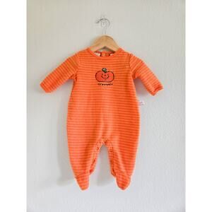 0-3m Vintage Little Wonders Lil Pumpkin Halloween Romper